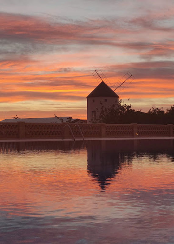 Molino atardecer El Casar de la Inesa